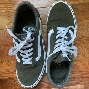 Army Green Suede Vans